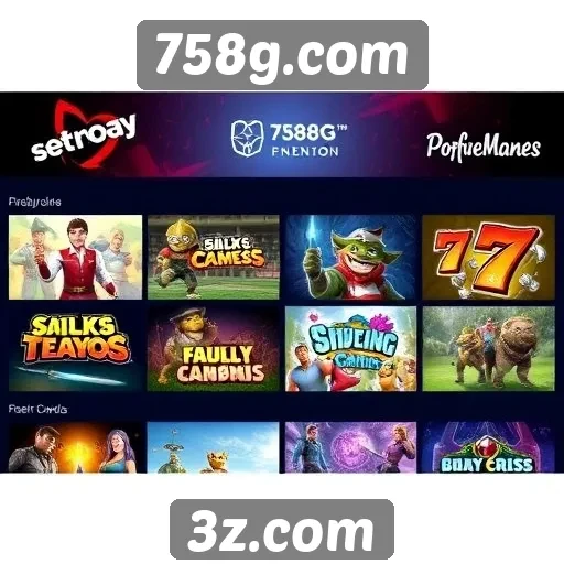 Exploração dos jogos disponíveis em 758g.com